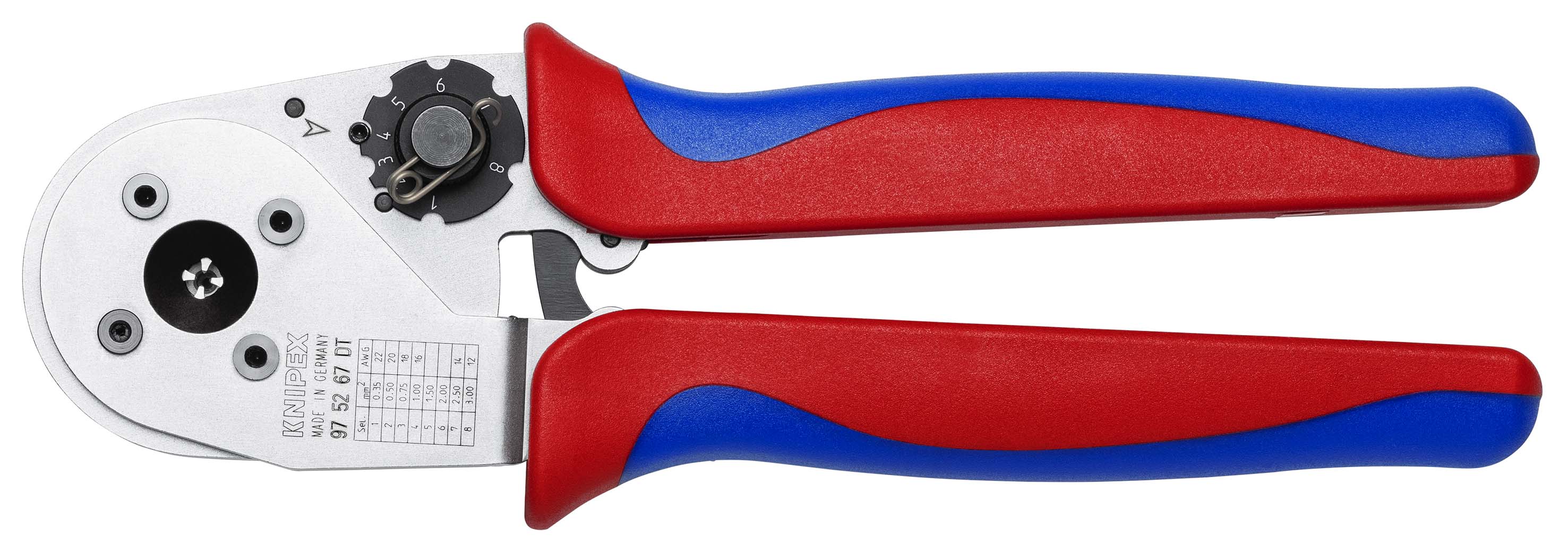 Knipex Knipex 97 5267 Hand Ratcheting Crimp Tool for DT Contacts, 0.35 → 3mm² Wire