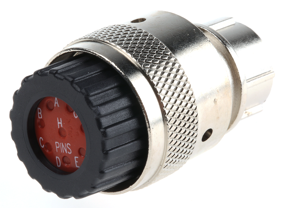 ITT Cannon Circular Connector, 8 Contacts, Cable, Standard Connector, Plug, Male, IP67, Trident Neptune Metal Series