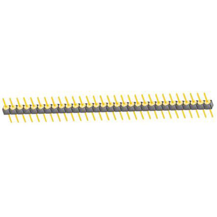 Samtec TS Series Straight Through Hole Pin Header, 30 Contact(s), 2.54 mm Pitch, 1 Row, Unshrouded