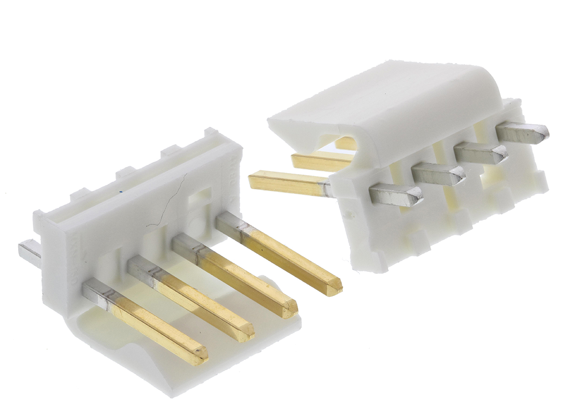 Molex KK 396 Series Straight Through Hole Pin Header, 4 Contact(s), 3.96 mm Pitch, 1 Row, Unshrouded