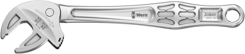 Wera Adjustable Spanner, 256 mm Overall, 19 → 24mm Jaw Capacity, Soft Grip Handle