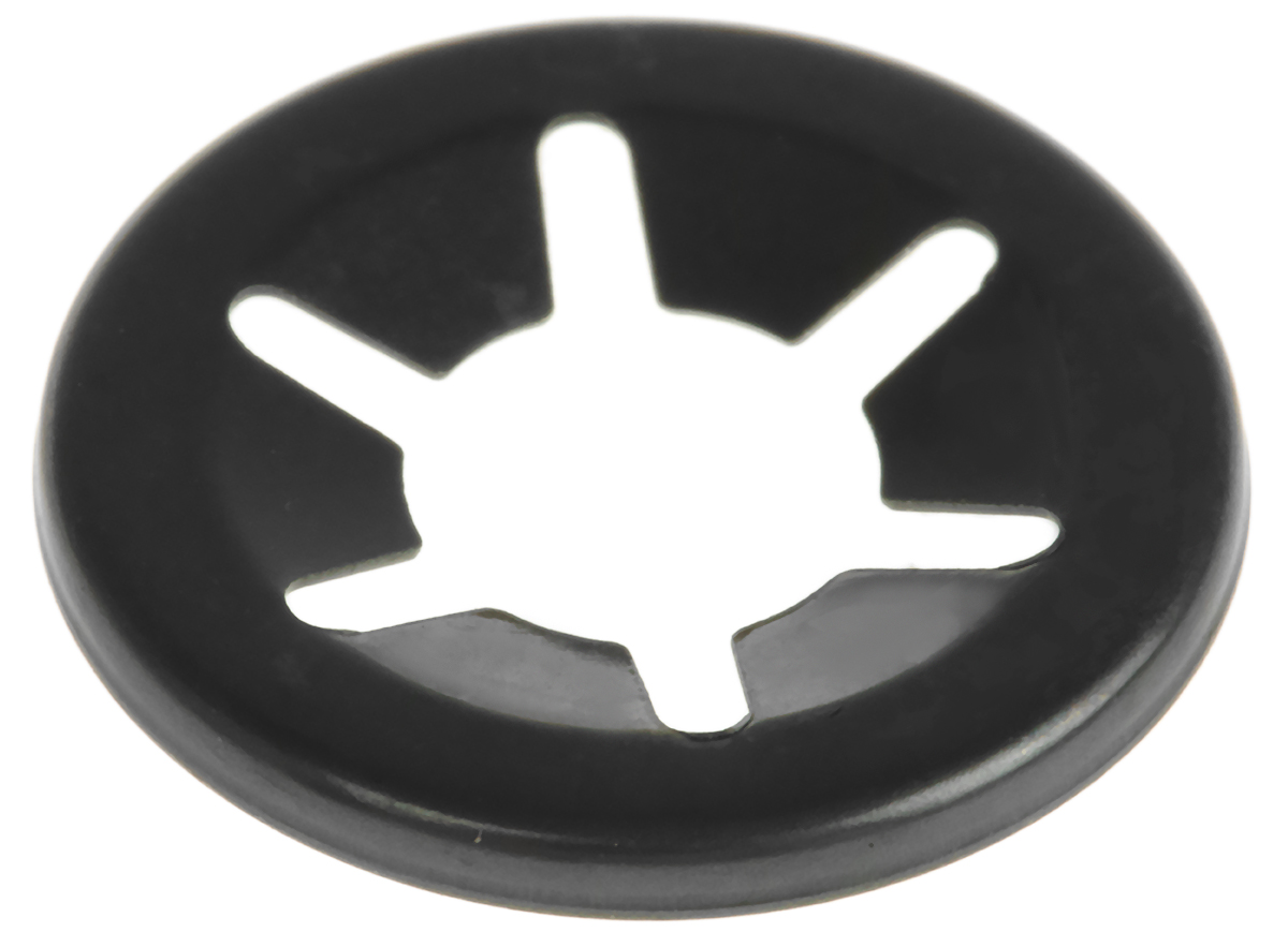 RS PRO Enamelled Steel Open Push-On Fastener for 6.35mm Shaft