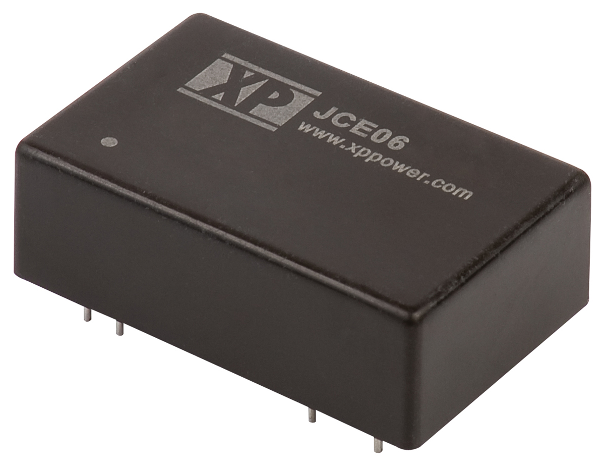 XP Power JCE DC-DC Converter, ±15V dc/ ±200mA Output, 18 → 36 V dc Input, 6W, Through Hole, +100°C Max Temp