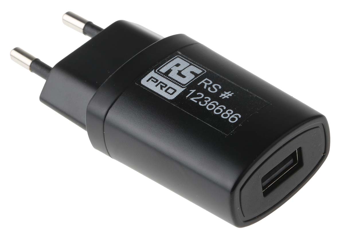 RS PRO 5W Plug-In AC/DC Adapter 5V dc Output, 1A Output
