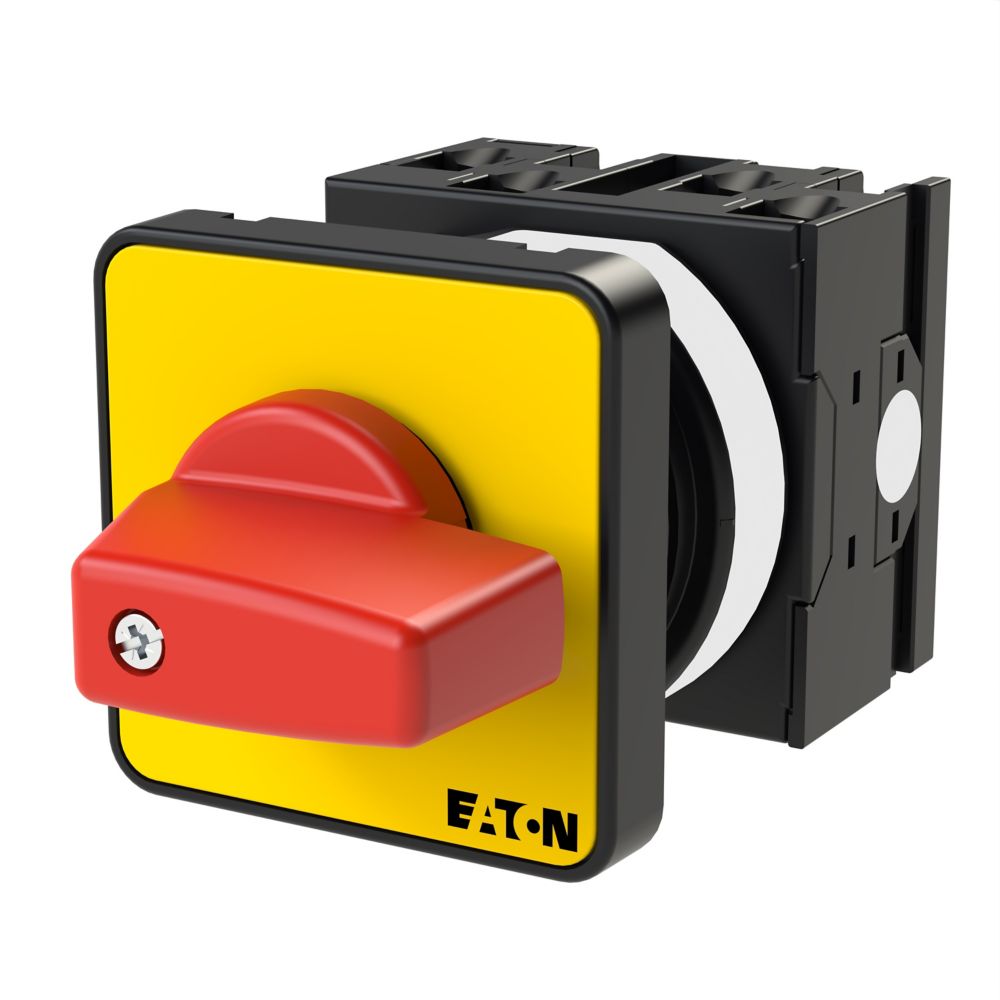 Eaton, 4P 2 Position 90° On-Off Cam Switch, 690V (Volts), 20A, Short Thumb Grip Actuator