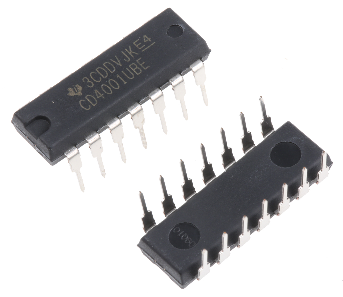 Texas Instruments CD4001UBE, Quad 2-Input NOR Logic Gate, 14-Pin PDIP