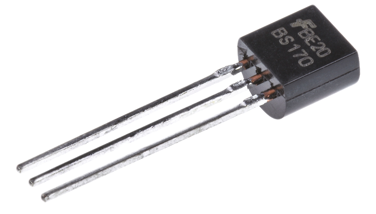 N-Channel MOSFET, 500 mA, 60 V, 3-Pin TO-92 onsemi BS170