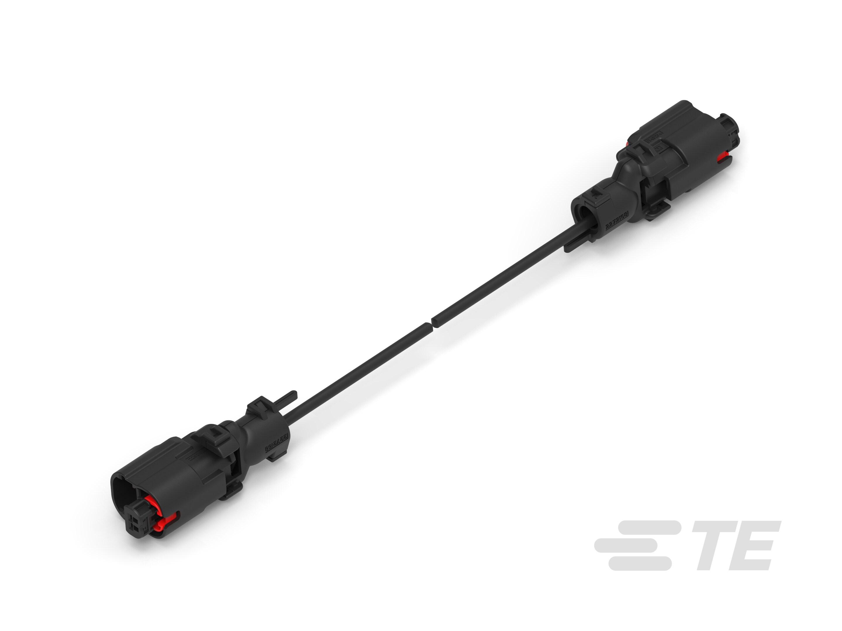 TE Connectivity 2 Way Male F Type to 2 Way Male F Type Cable assembly, 5m