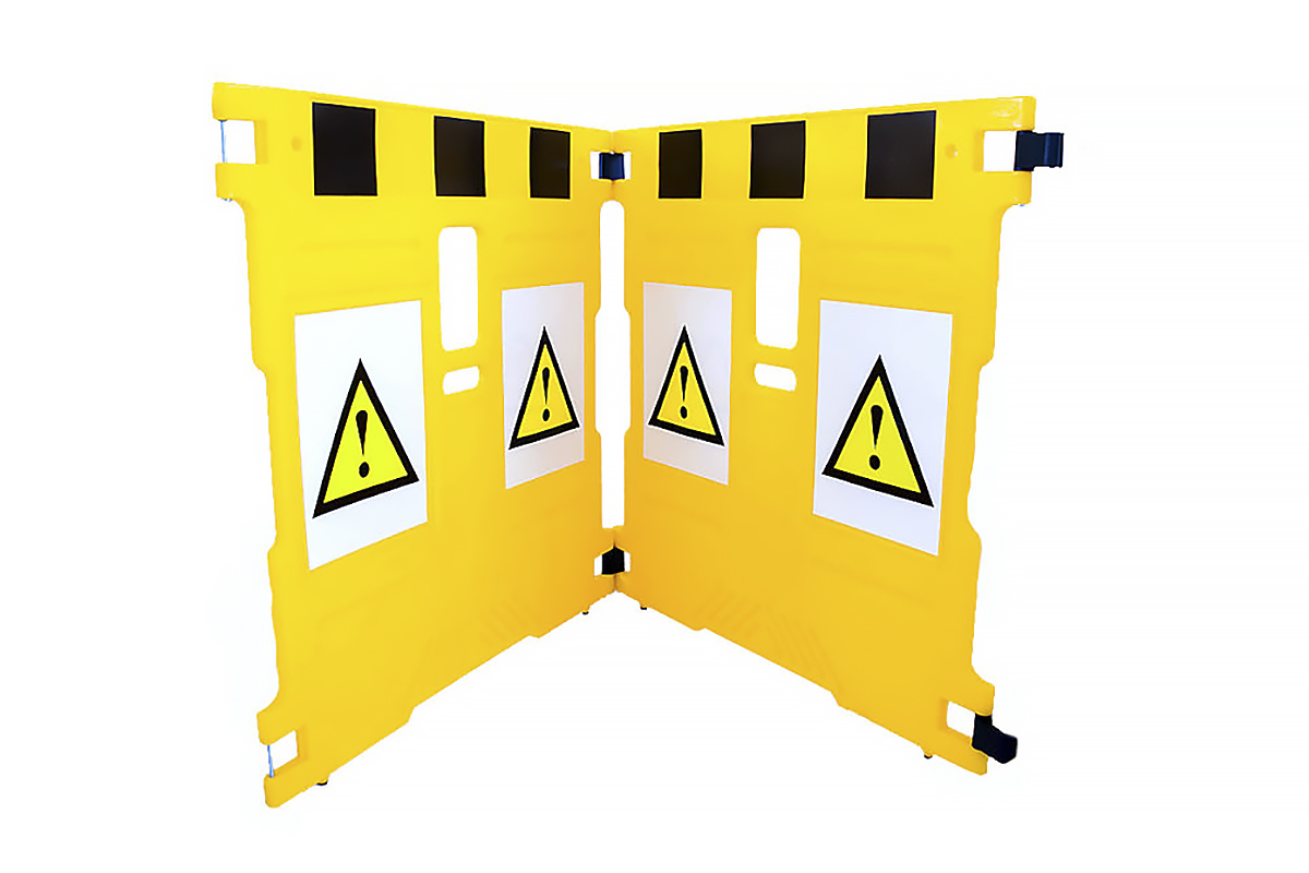 Addgards Yellow PE Folding Barrier