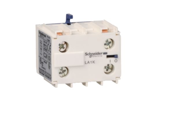 Schneider Electric Auxiliary Contact Block, 1 Contact, 1 NO + 1 NC, Front Mount, TeSys LA1K