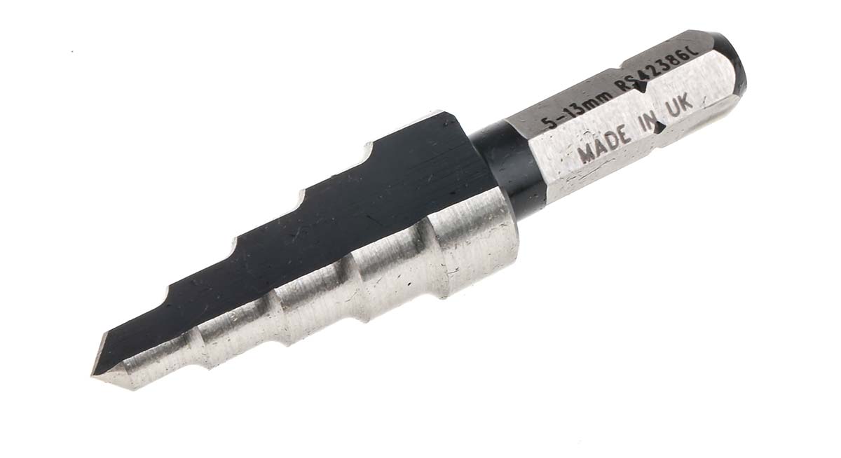 RS PRO HSS Step Drill Bit 5mm x 13mm