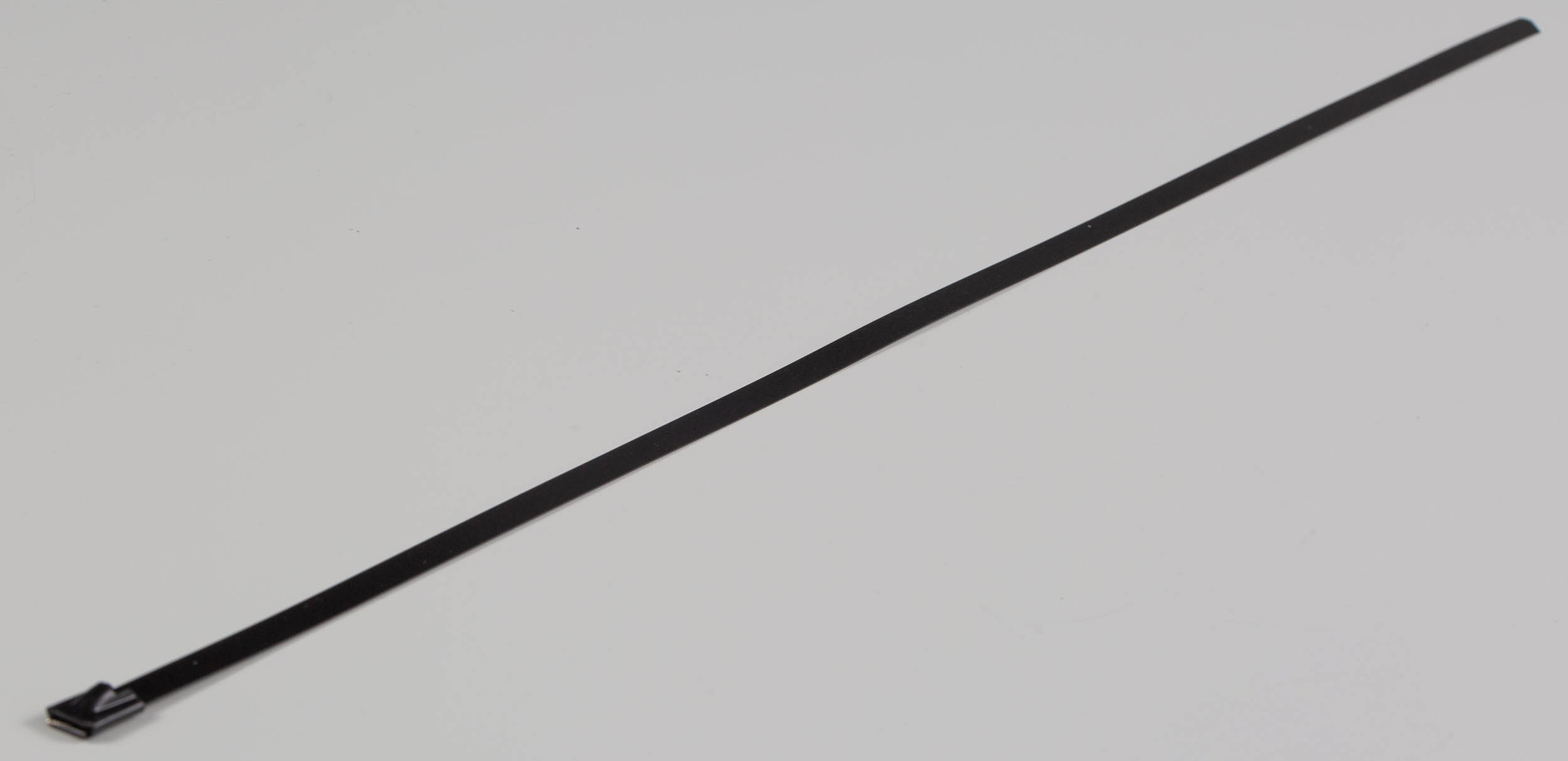 RS PRO Cable Tie, Roller Ball, 520mm x 7.9 mm, Metallic Polyester Coated Stainless Steel, Pk-100