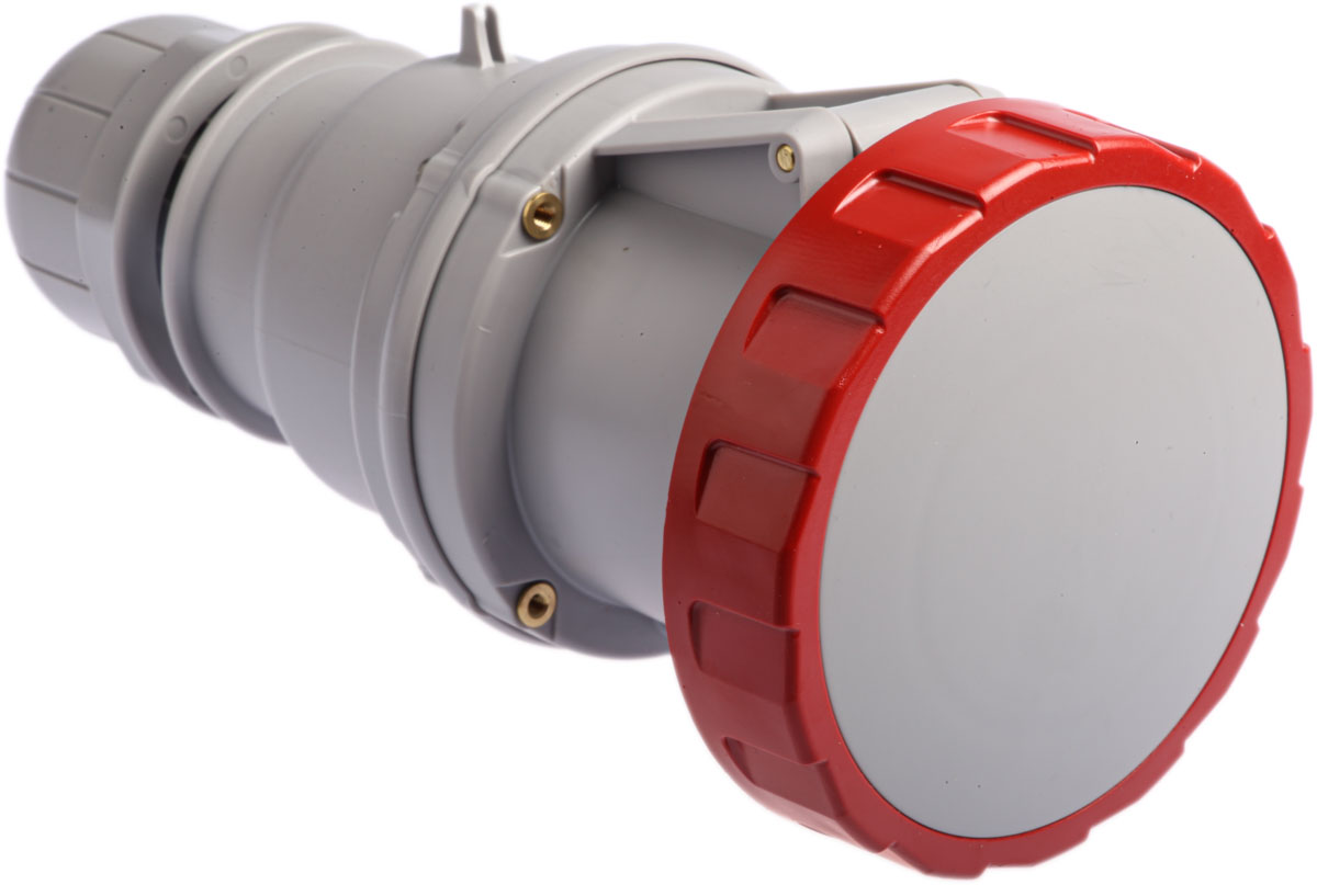 Scame IP66, IP67 Red Cable Mount 3P + N + E Industrial Power Socket, Rated At 63A, 415 V
