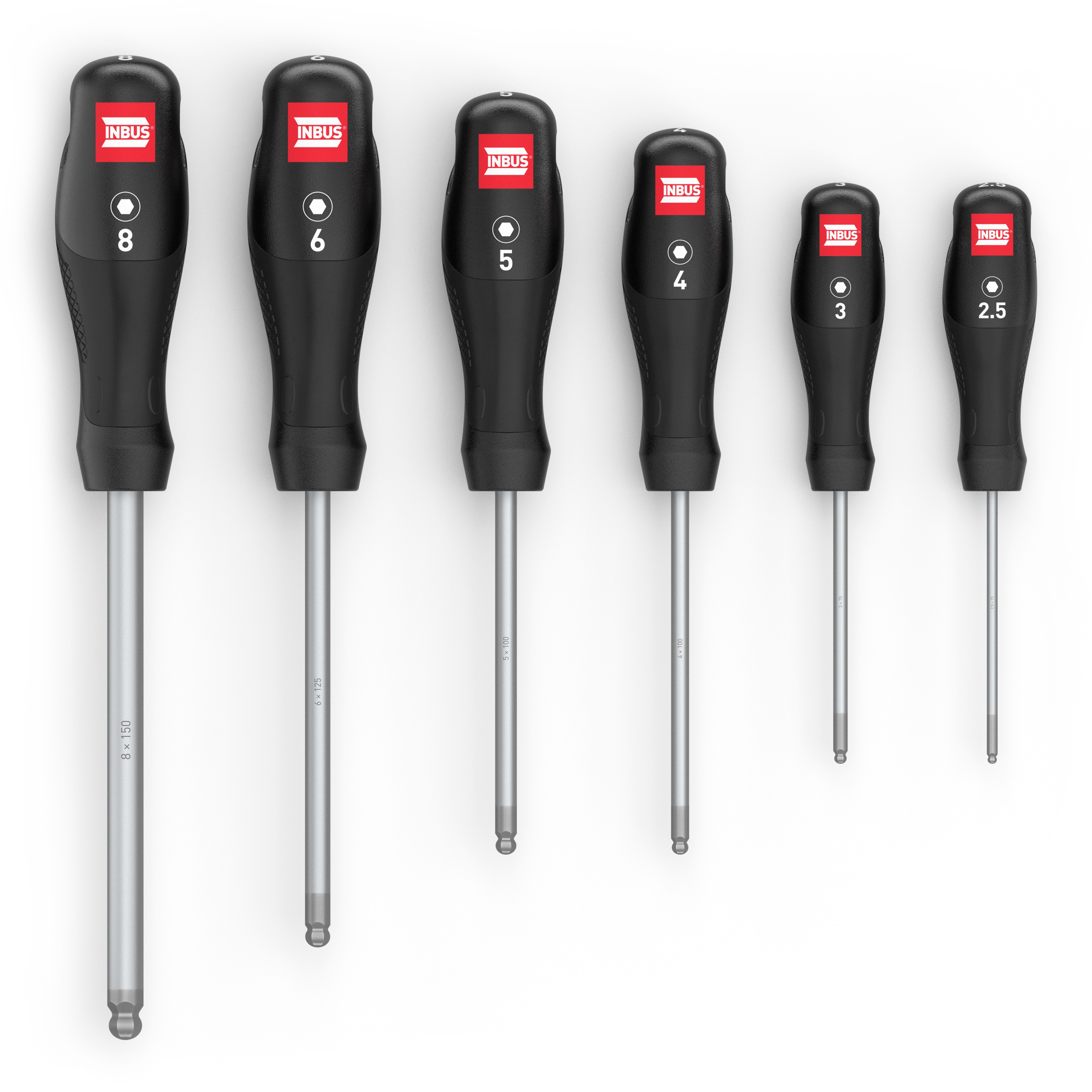 INBUS Allen Hexagon Screwdriver Set, 6-Piece