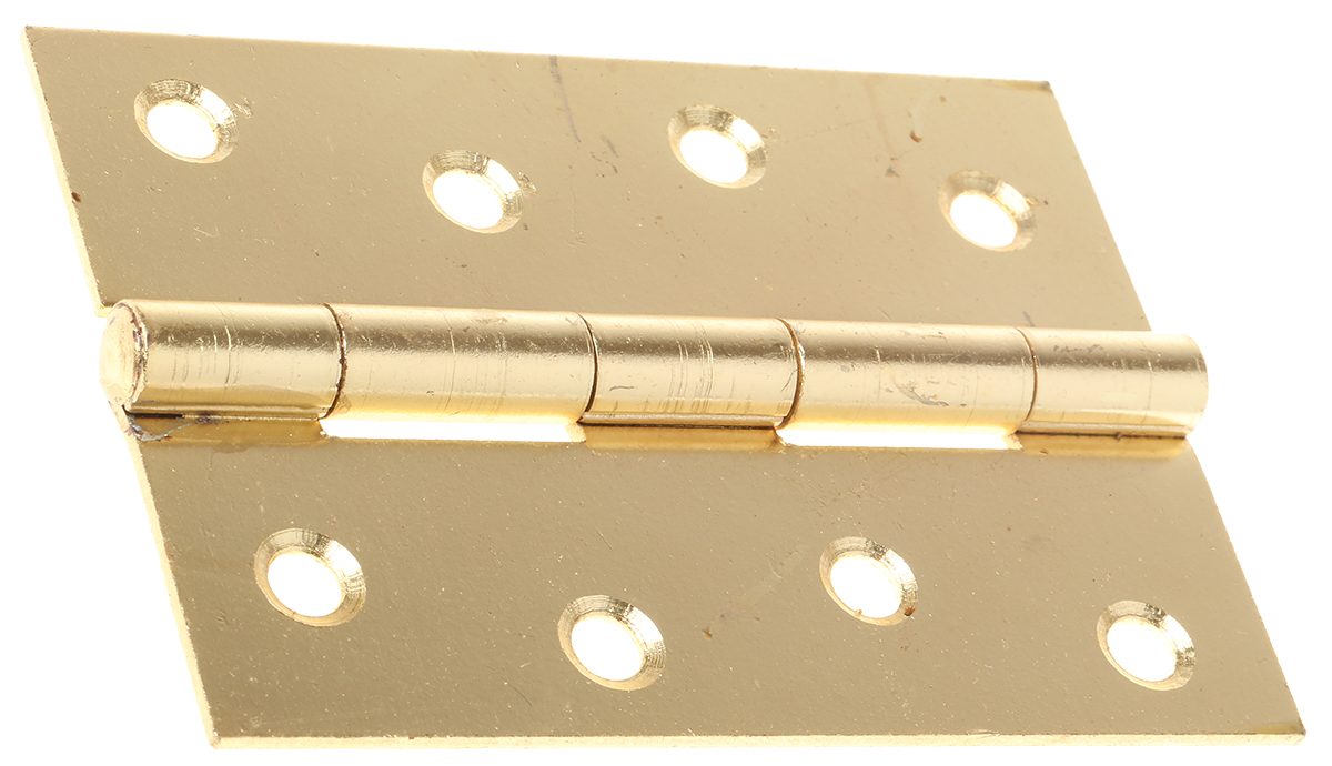RS PRO Steel Butt Hinge, Screw Fixing, 100mm x 71mm x 1.75mm