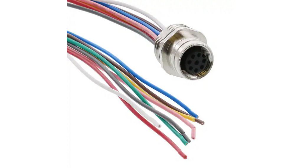 Molex Female 4 way M12 to Circular Connector, 5 m
