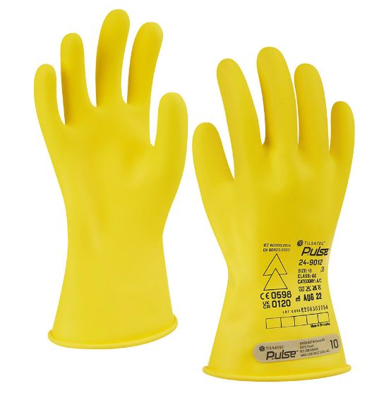 Tilsatec Latex, 1 Gloves Electrical Insulating Gloves, Size 9