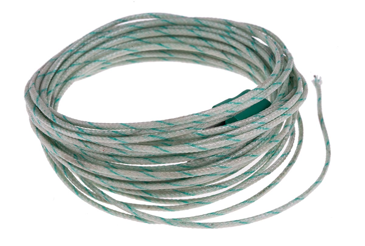 RS PRO Type K Exposed Junction Thermocouple 5m Length, 1/0.3mm Diameter → +350°C