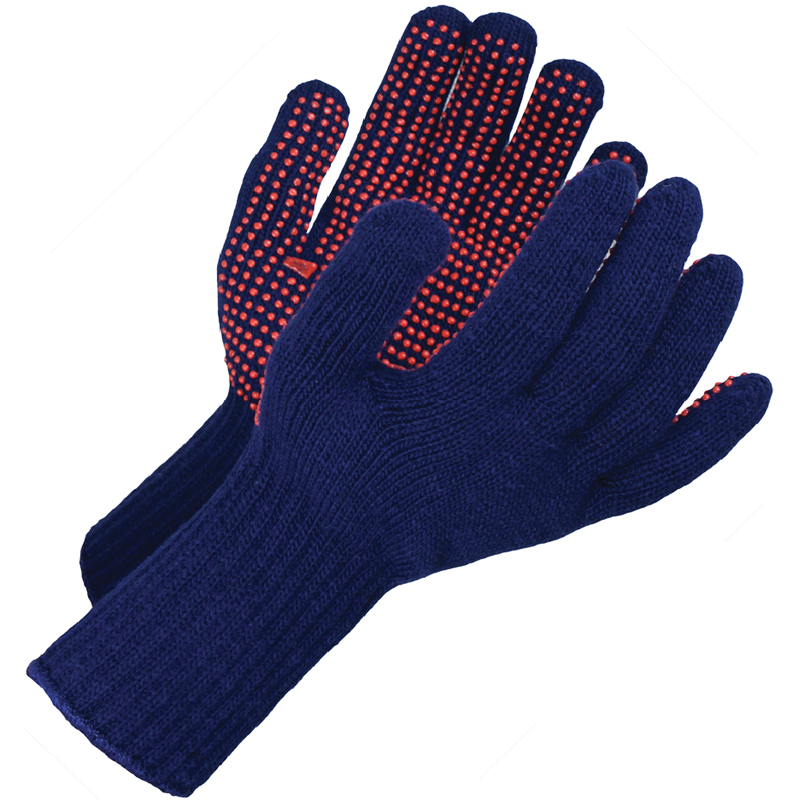 Goldfreeze Blue Mixed Fibre (Nylon,Acrylic,Polyester) Gripper Gloves, Size One Size