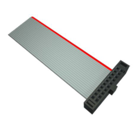 Samtec FFSD Series Ribbon Cable, 10-Way, 1.27mm Pitch, 406.4mm Length, Tiger Eye IDC to Tiger Eye IDC