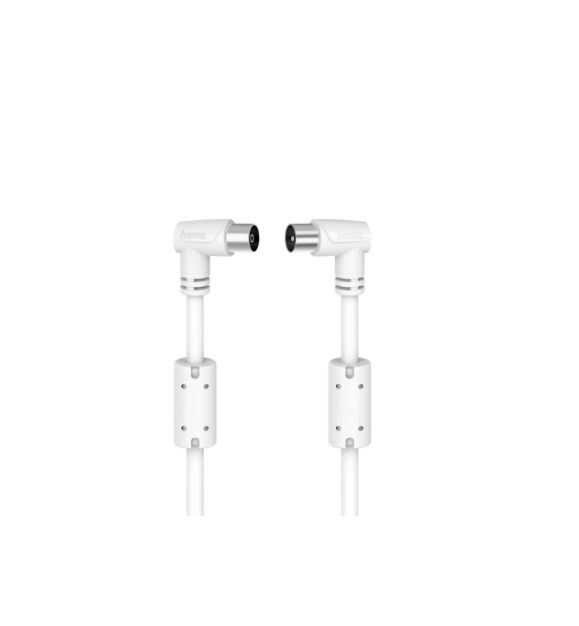 Hama, 1.5 m 75 Ω White