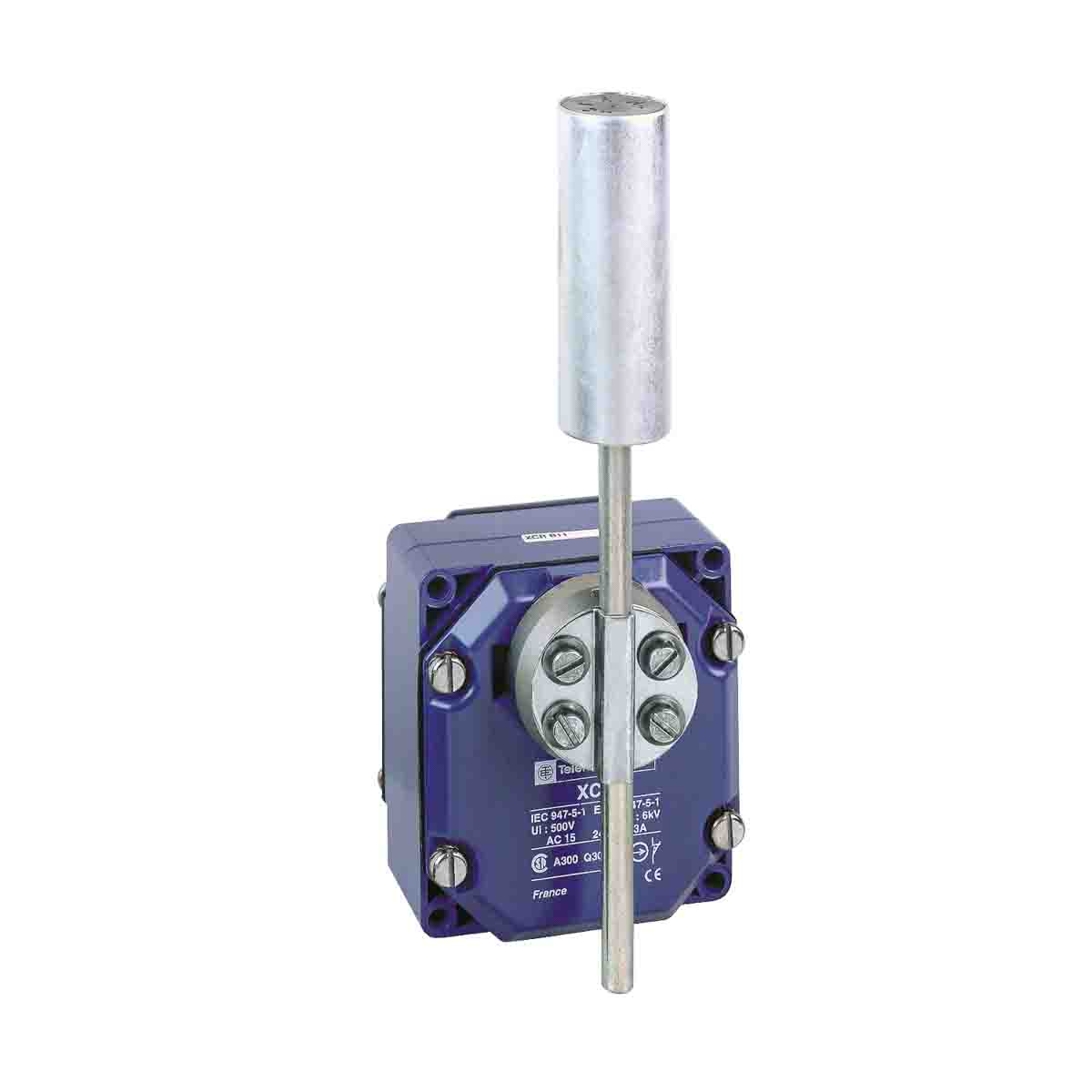 Telemecanique Sensors XCR Series Roller Lever Limit Switch, 2CO, IP65, DPST, Zinc Alloy Housing, 240V ac Max, 3A Max
