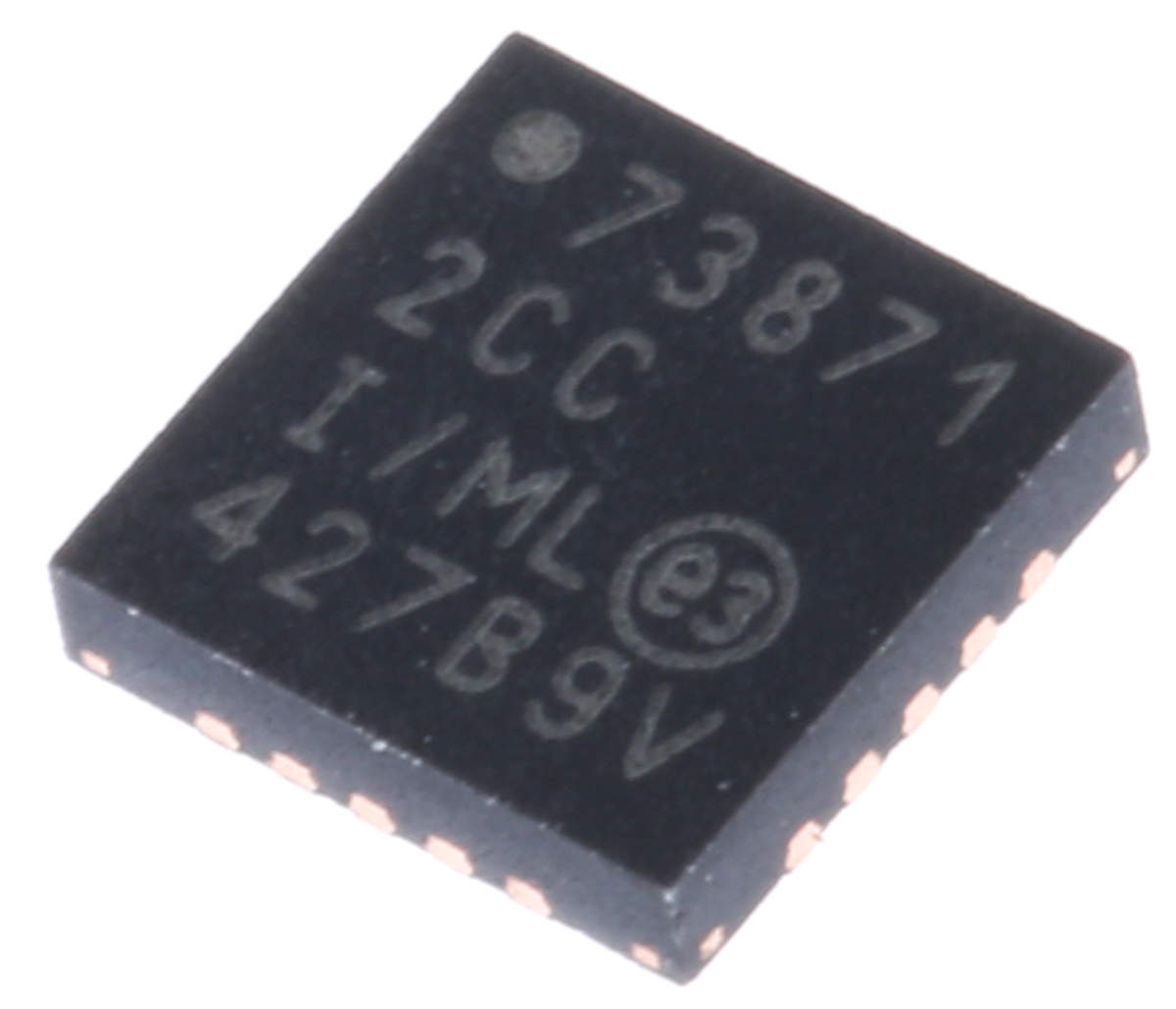 Microchip, Battery Charge Controller IC, 4.5 V to 6 V Input 4.42 V Output 50 mA, QFN 20-Pin