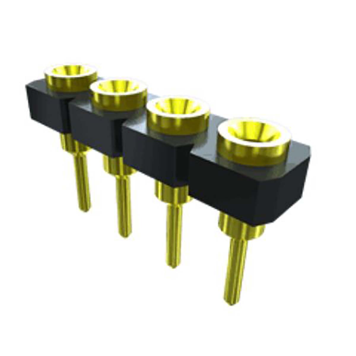 Samtec SL Series Straight Through Hole Mount PCB Socket, 16-Contact, 1-Row, 2.54mm Pitch, Solder Termination