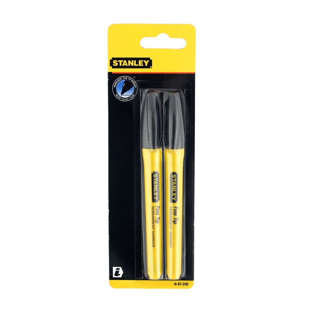 Stanley Fine Tip Black Marker Pen