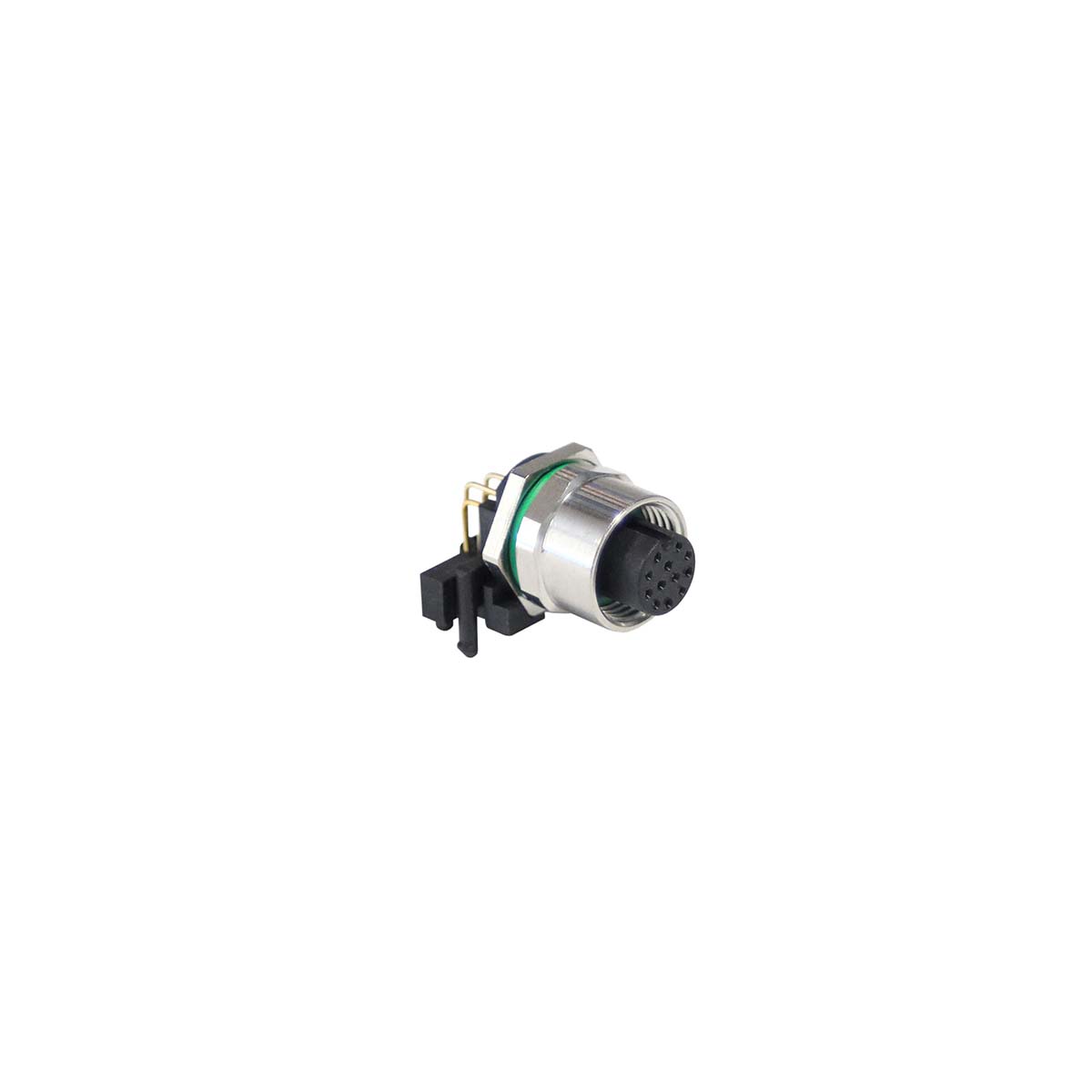 Bulgin Circular Connector, 12 Contacts, Panel, M12 Connector, Socket, Female, IP67, Buccaneer M12 Series