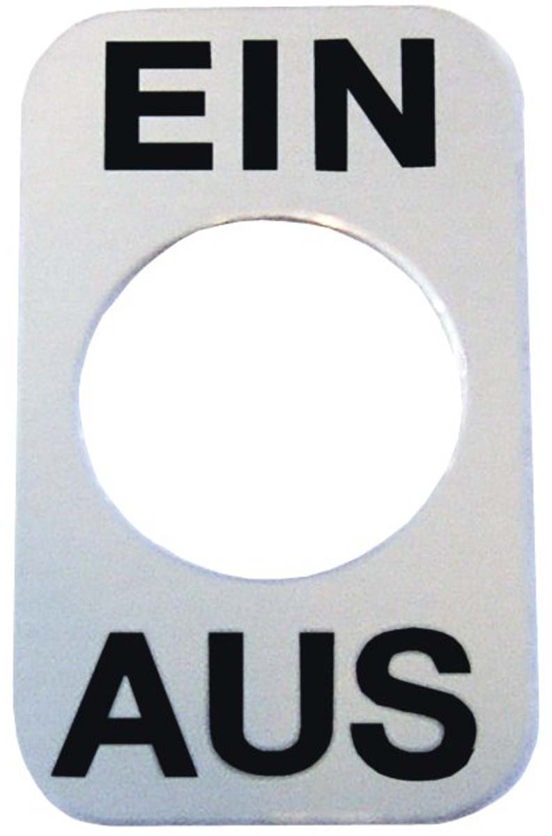 Marquardt On-Off Legend Plate for use with Switch