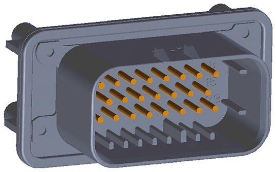 TE Connectivity, AMPSEAL Automotive Connector Plug Grey Panel Mount 23 Way, Solder Termination 1-776228-4