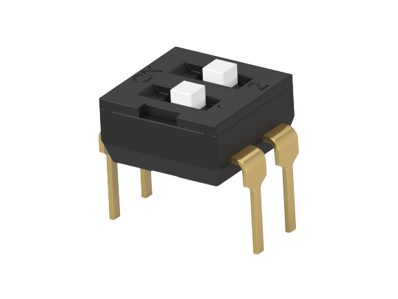TE Connectivity 2 Way Through Hole DIP Switch SPST, Extended Actuator