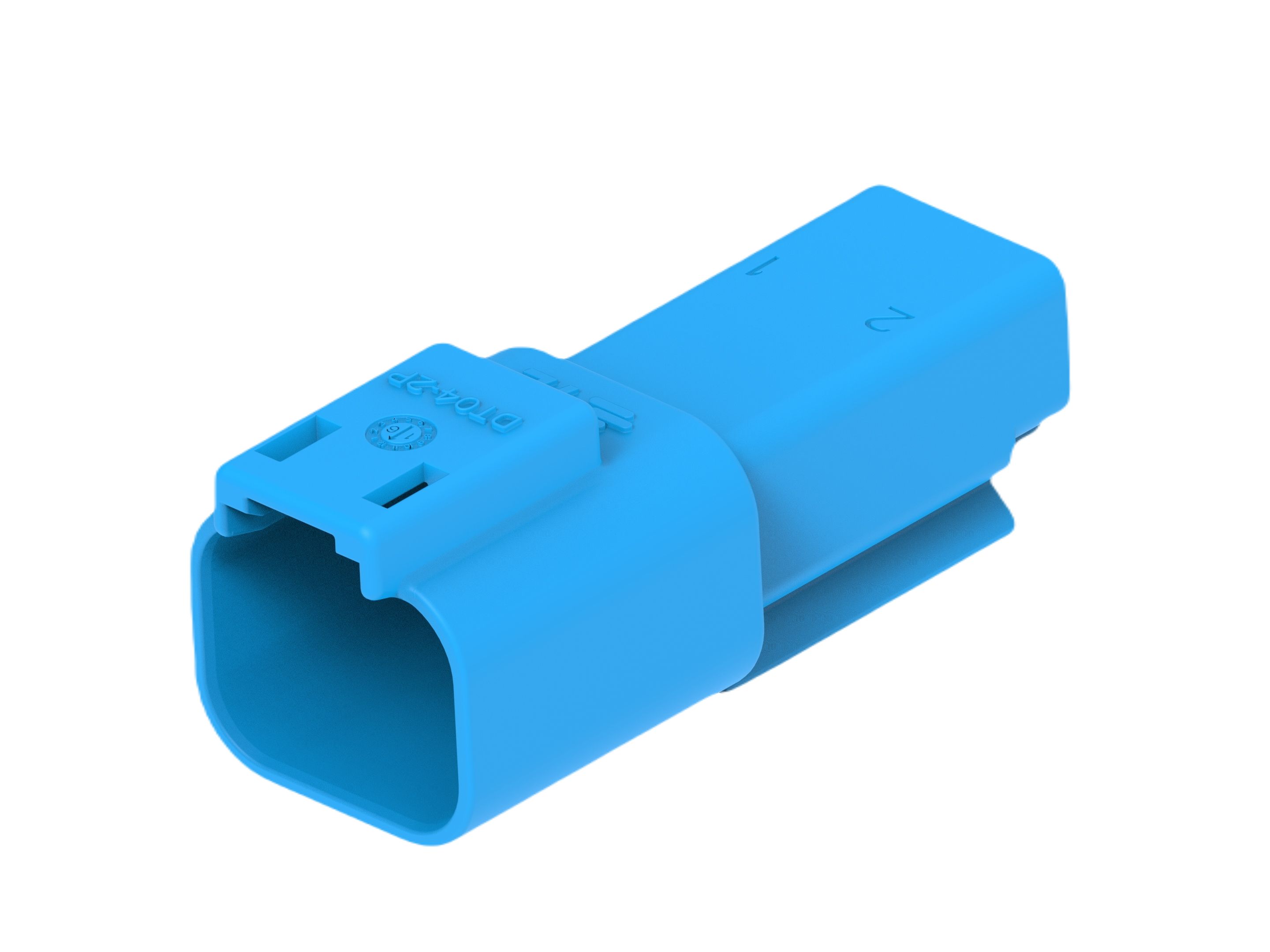 TE Connectivity, DT04-2P Automotive Connector Plug Blue Cable 2 Way, Cable Termination DT04-2P-TN07