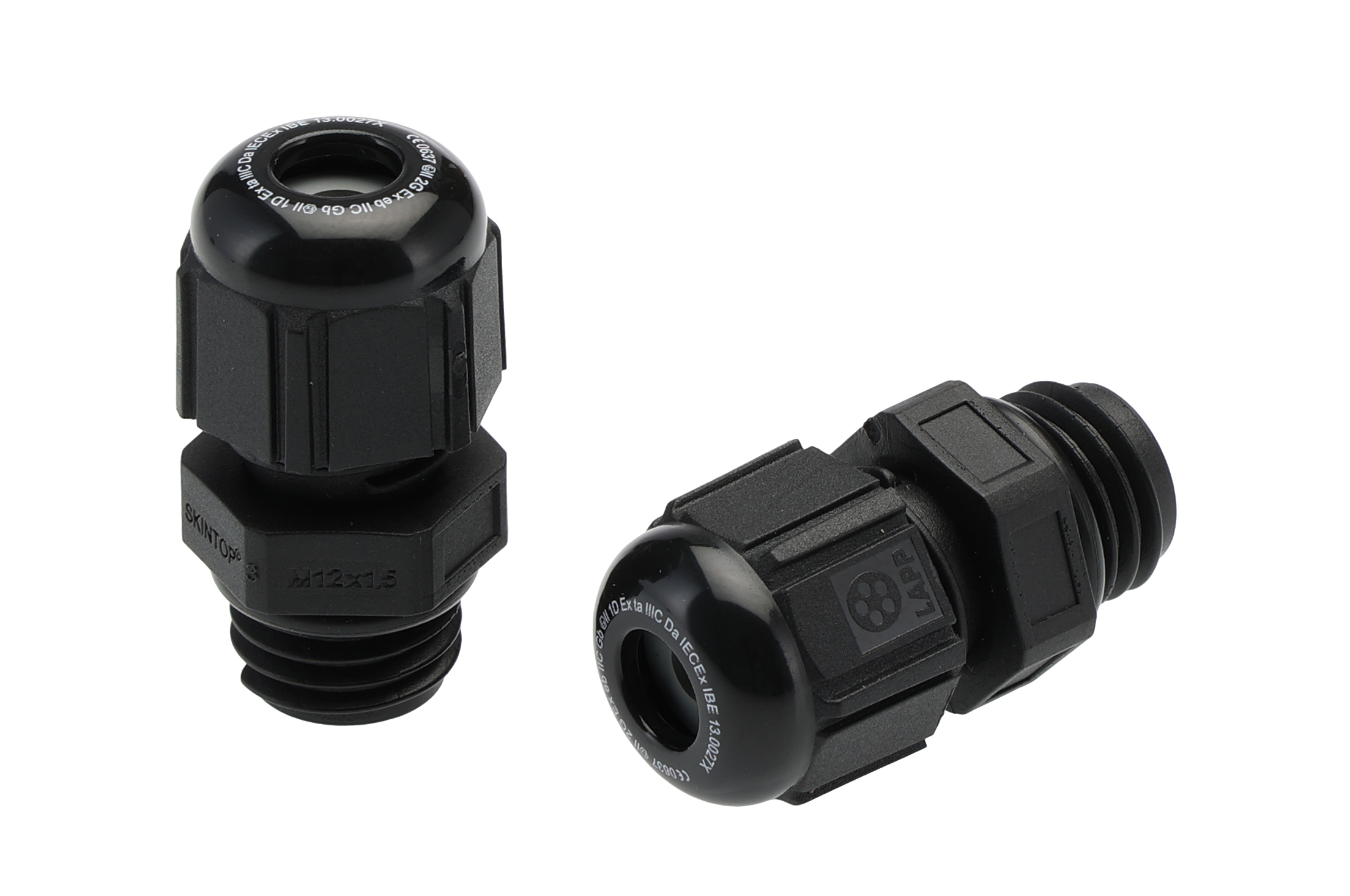 Lapp SKINTOP Series Black Polyamide Cable Gland, M12 Thread, 2mm min., 4mm max., IP68