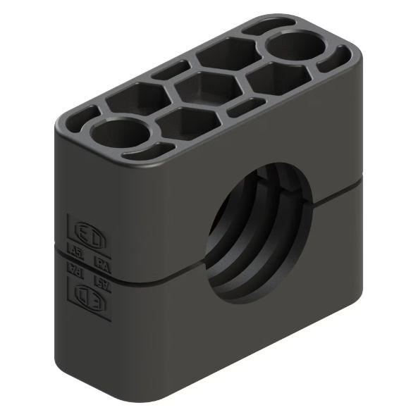 Parker Double Hydraulic Pipe Clamp for 30mm tube, RAN430X