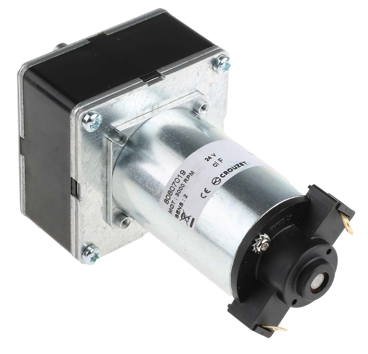 Crouzet Brushed Geared DC Geared Motor, 15.6 W, 24 V dc, 5 Nm, 104 rpm, 8mm Shaft Diameter
