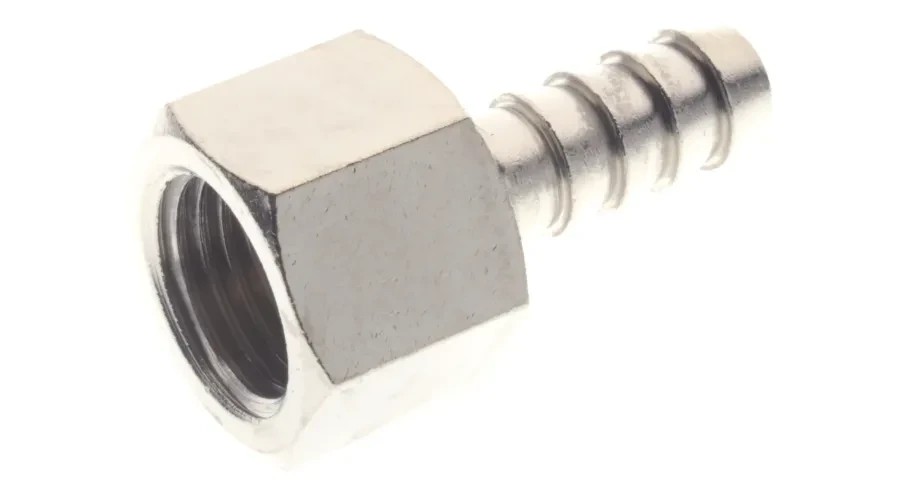 RS PRO Hose Connector, Straight Hose Tail Adaptor, BSPP 0.125in 12mm ID, 100 bar