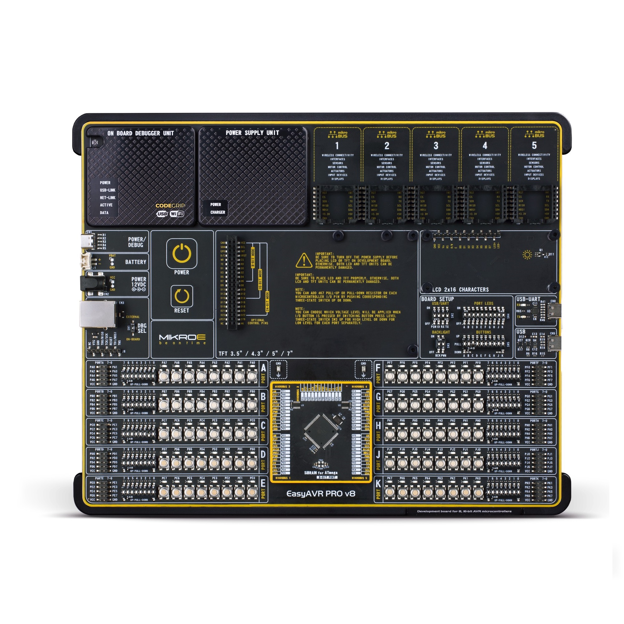 Brand-Rex EasyAVR PRO v8 Over USB-C USB Development Board
