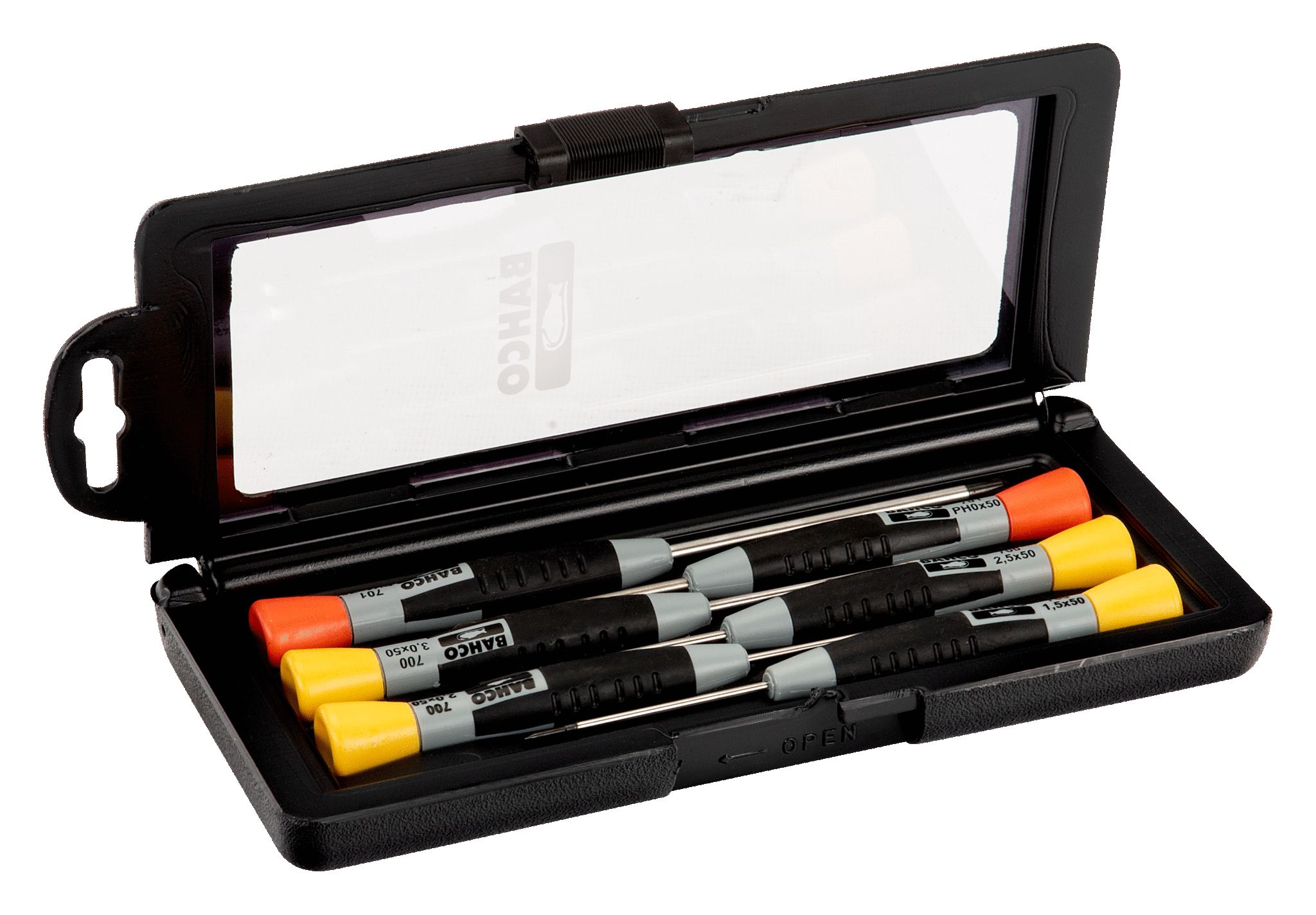 Bahco Phillips; Slotted Precision Screwdriver Set, 6-Piece