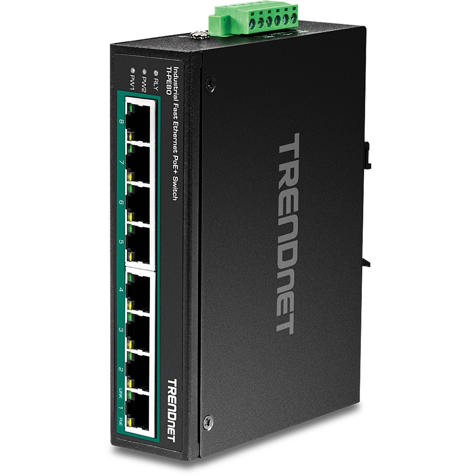 Trendnet TI-PE80, Unmanaged 8 Port Gigabit Switch With PoE