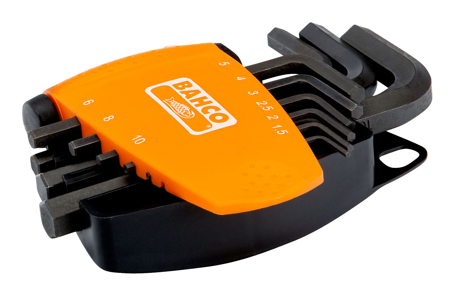 Bahco 9 piece L Shape Metric Hex Key Set, 1.5 mm, 2.5 mm, 2 mm, 3 mm, 4 mm, 5 mm, 6 mm, 8 mm, 10 mm