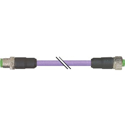 B&R Male 5 way M12 to Female 5 way Industrial Automation Cable Assembly, 20.0 m