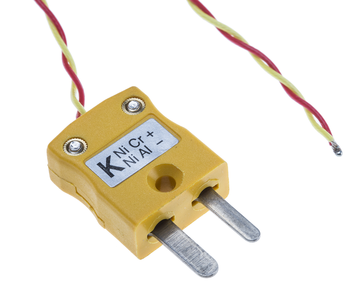 RS PRO Type K Exposed Junction Thermocouple 5m Length, 7/0.2mm Diameter → +250°C