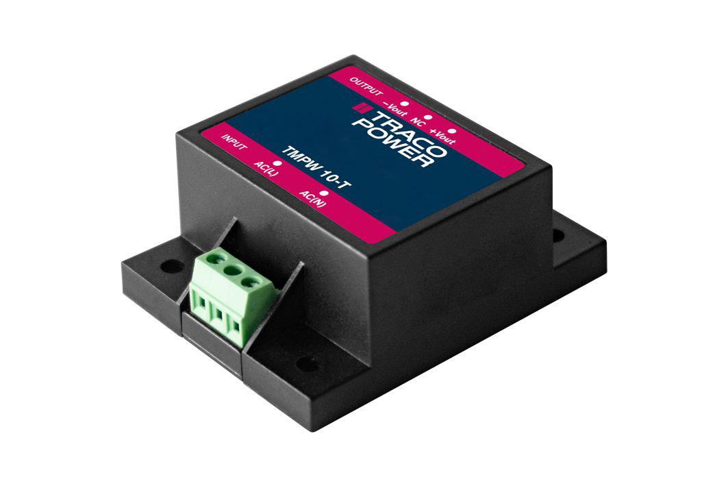 TRACOPOWER AC-DC Power Supply, TMPW 10-124-T, 24V dc, 417mA, 10W, 1 Output, 90 → 305V ac Input Voltage