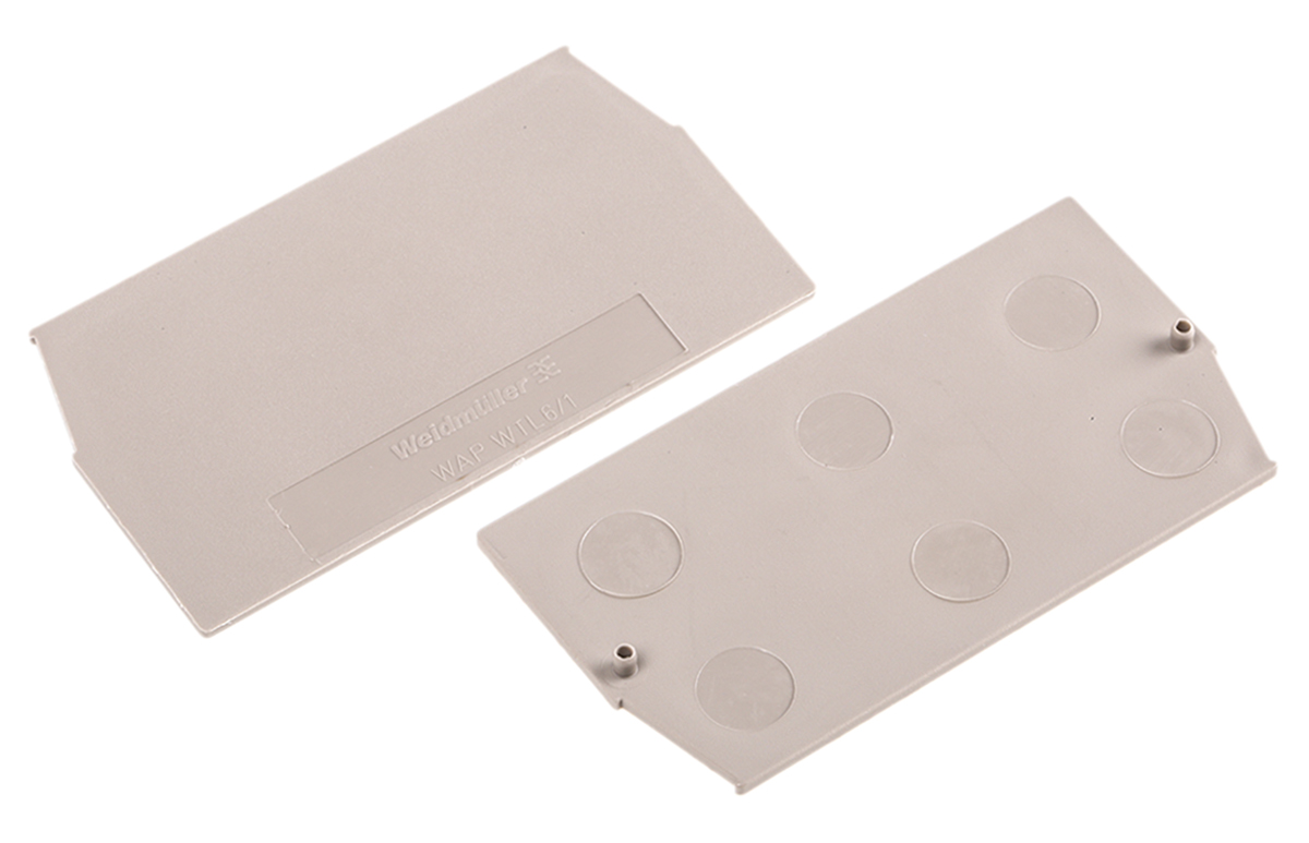 Weidmuller WAP Series End Plate for Use with Terminal Block