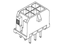Molex Micro-Fit 3.0 Series Straight Through Hole PCB Header, 8 Contact(s), 3 mm Pitch, 2 Row, Shrouded