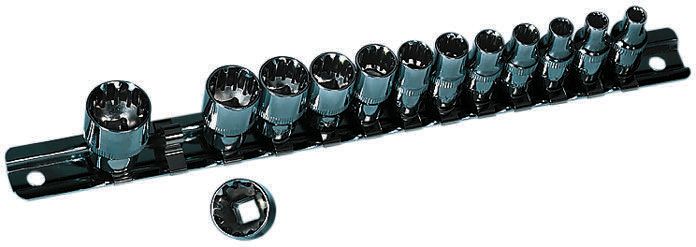 MTI 13-Piece Metric 1/4 in Standard Socket Set, 6 point