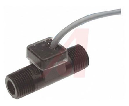 Gems Sensors FT-110 Series Turbine Flow Sensor for Liquid, 0.5 l/min Min, 5 L/min Max