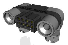 Amphenol Socapex MHDAS Series Right Angle PCB PCB Header, 8 Contact(s), 1.27 mm Pitch, 2 Row, Shrouded
